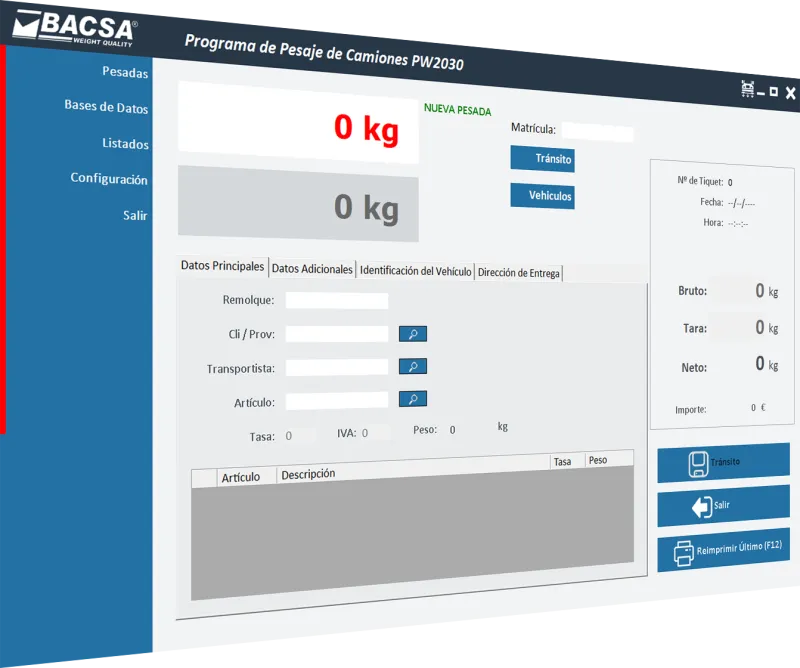 Weighing Management Software